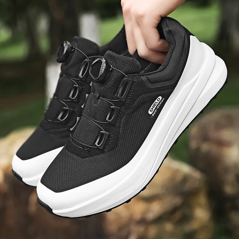 Classic Brand Comfortable Anti Slip Outdoor Hiking Shoe Designer Quick Lacing Mountain Climbing Footwear Trekking Sneakers