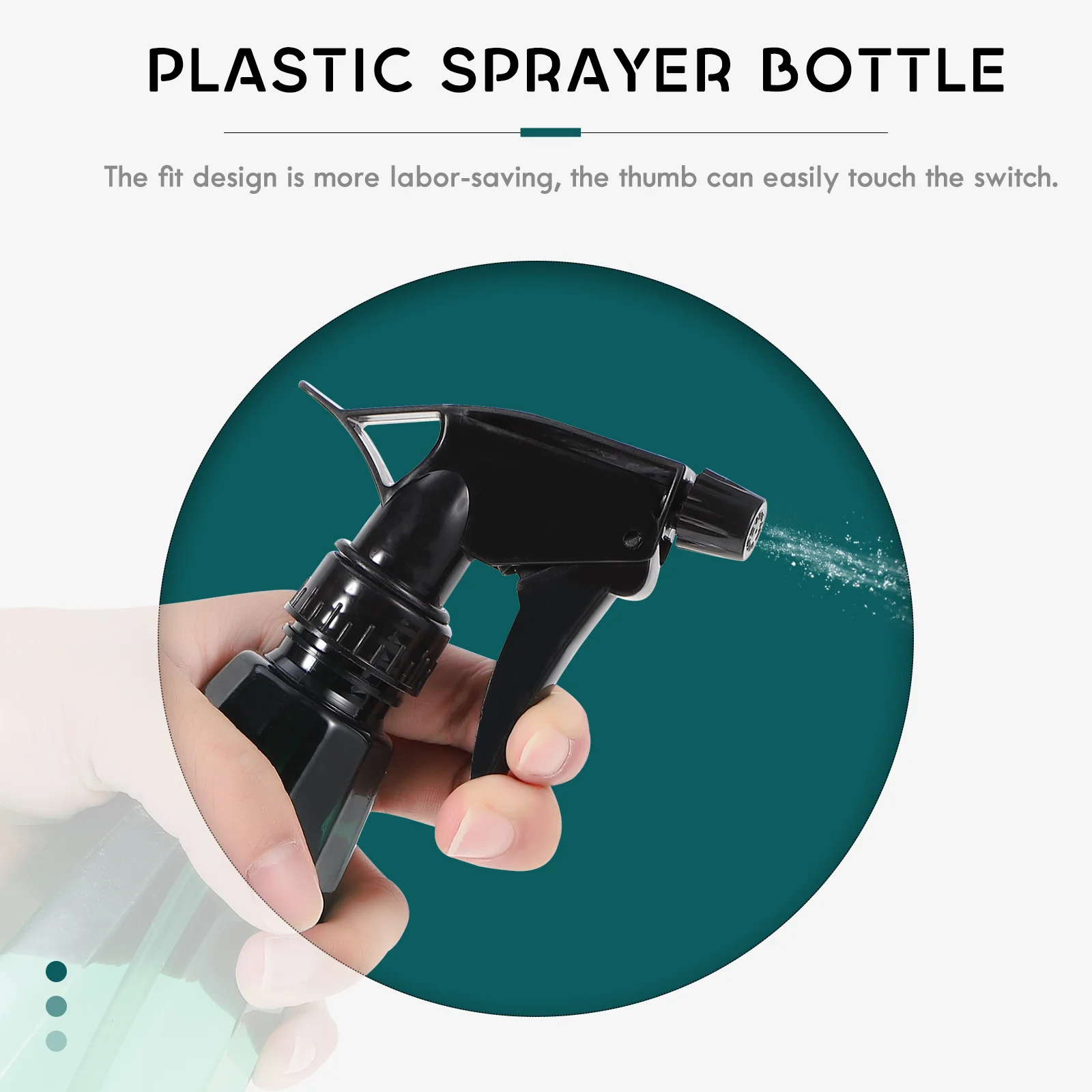 

2Pcs Spray Bottle High-Quality Plastic Gardening Sprayer Ergonomic Curved Watering Flowers Garden Tool