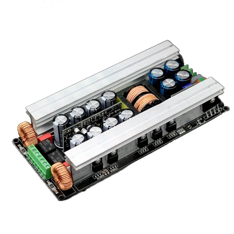 Stereo two-channel digital power amplifier board with switching supply 2x3456700W can be bridged with speaker