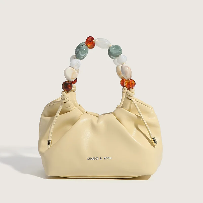 Aprxu 2022 New Women's Bag Tote Bag Summer Large Capacity Handbag Shoulder Bag Women Colorful Beads Handle