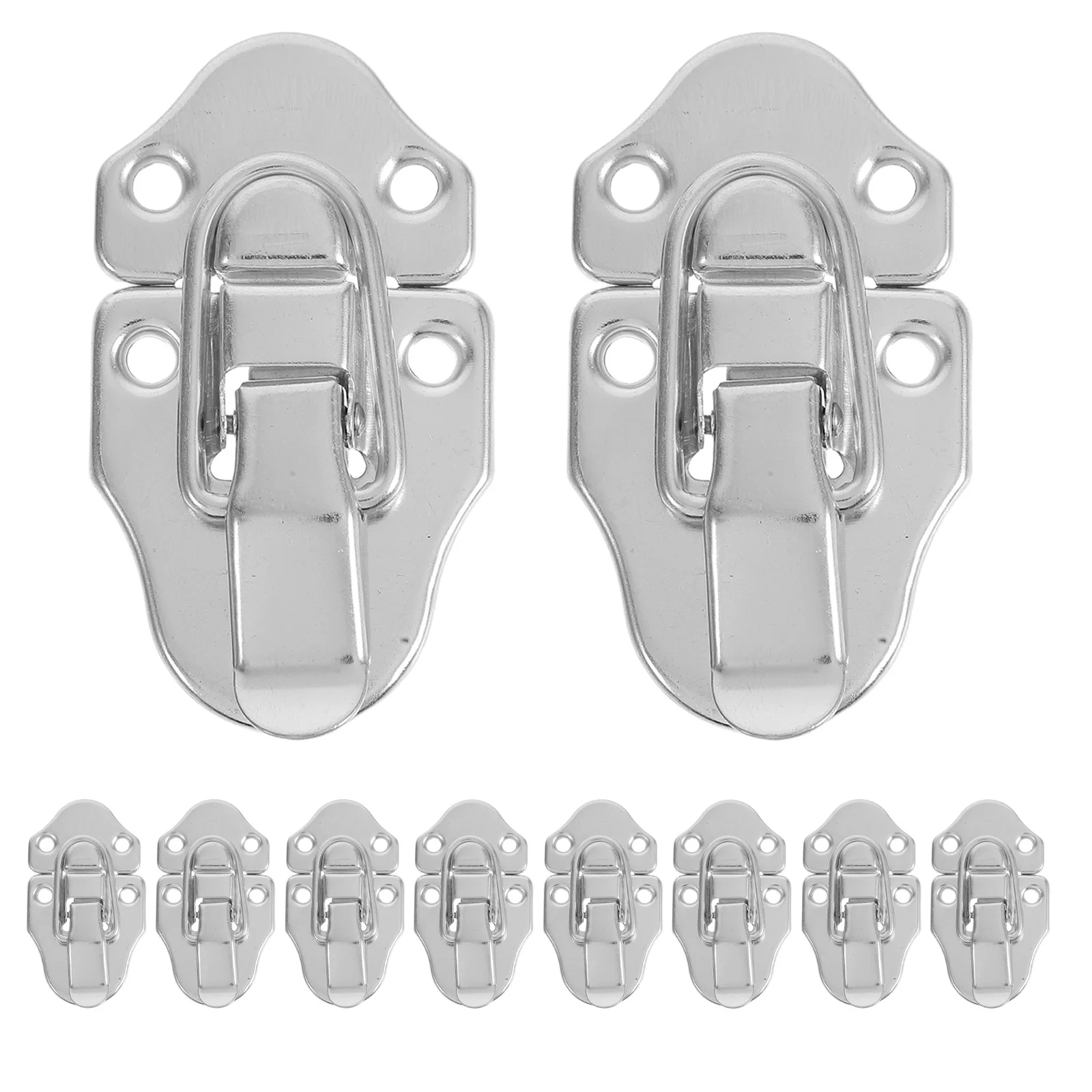 

10Pcs Iron Toggle Latch Clamp Metal Latches for Toolboxes Cabinets Drawers Anti Rattle Secure Closure Weatherproof