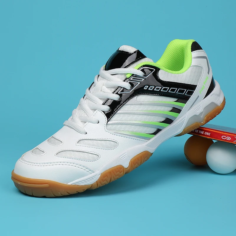 Original Brand Comfortable Anti Slip Badminton Gym Shoe Top Quality Table Tennis Training Shoe Unisex Wearable Indoor Court Shoe