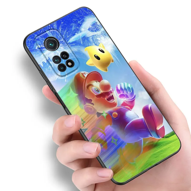 Hot Games Super Marioes Black Phone Case For Xiaomi Mi 9 SE 8 10 10T 11 12 13 Lite 9T 11T 12S 12T 13T 14 Pro 5G NE 11i 12X