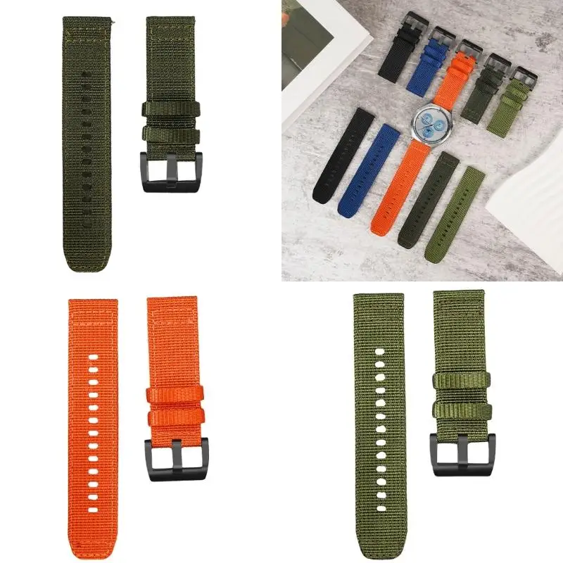 

R53C Universal Nylon Watch Straps with Quick Release Design Comfortable Watchband Belt for Men and Women Multiple Size