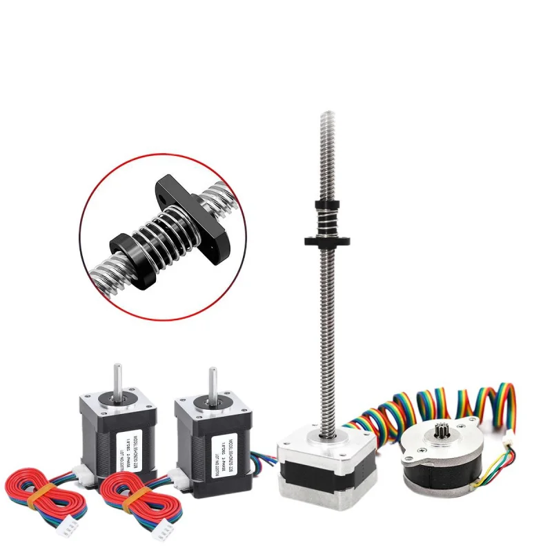

For Voron 0.2 Motor Four-Piece Set Nema14/17 Motor Pie round Machine T8 * 8 Screw motor with Wire