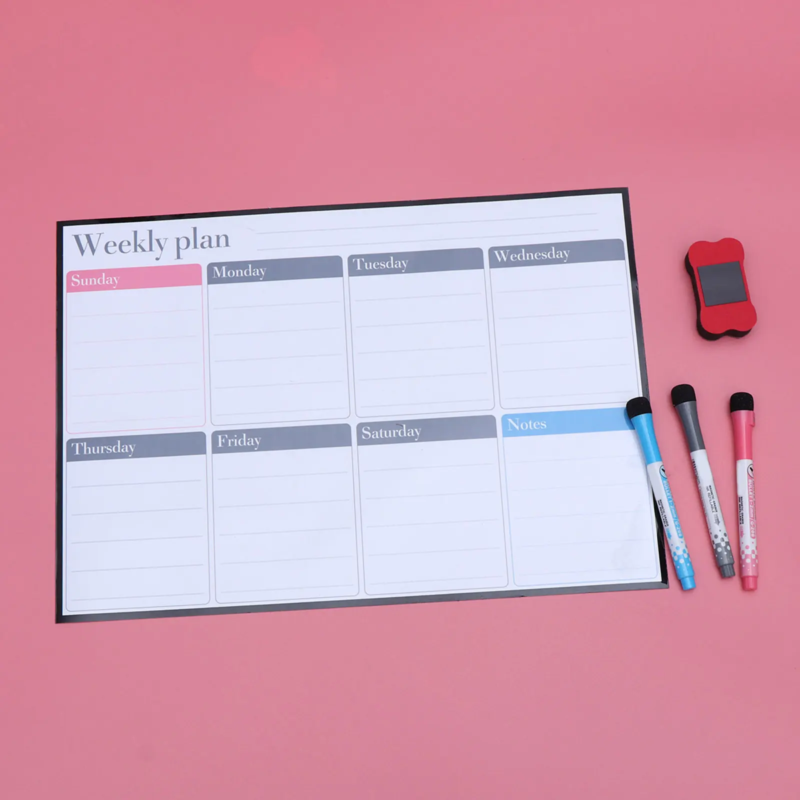 

1Set Magnetic Fridge Whiteboard Flexible Pet Memo Planner Dry Erase Board for Home Office Notes Reminders Dry Erase Board