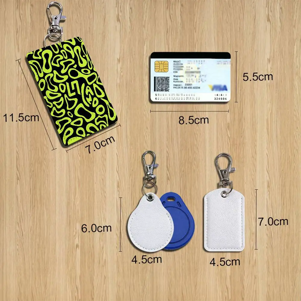 Orange-colored racer Lando Norris Keychain Holder Suitable For Subway Bank Card Bus Card Case Badge Holder Wallet Card Textured