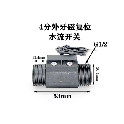 Magnetic Reset Plastic Flow Signal 4-point 6-point 1-inch Water Flow Sensor Switch Normally Open