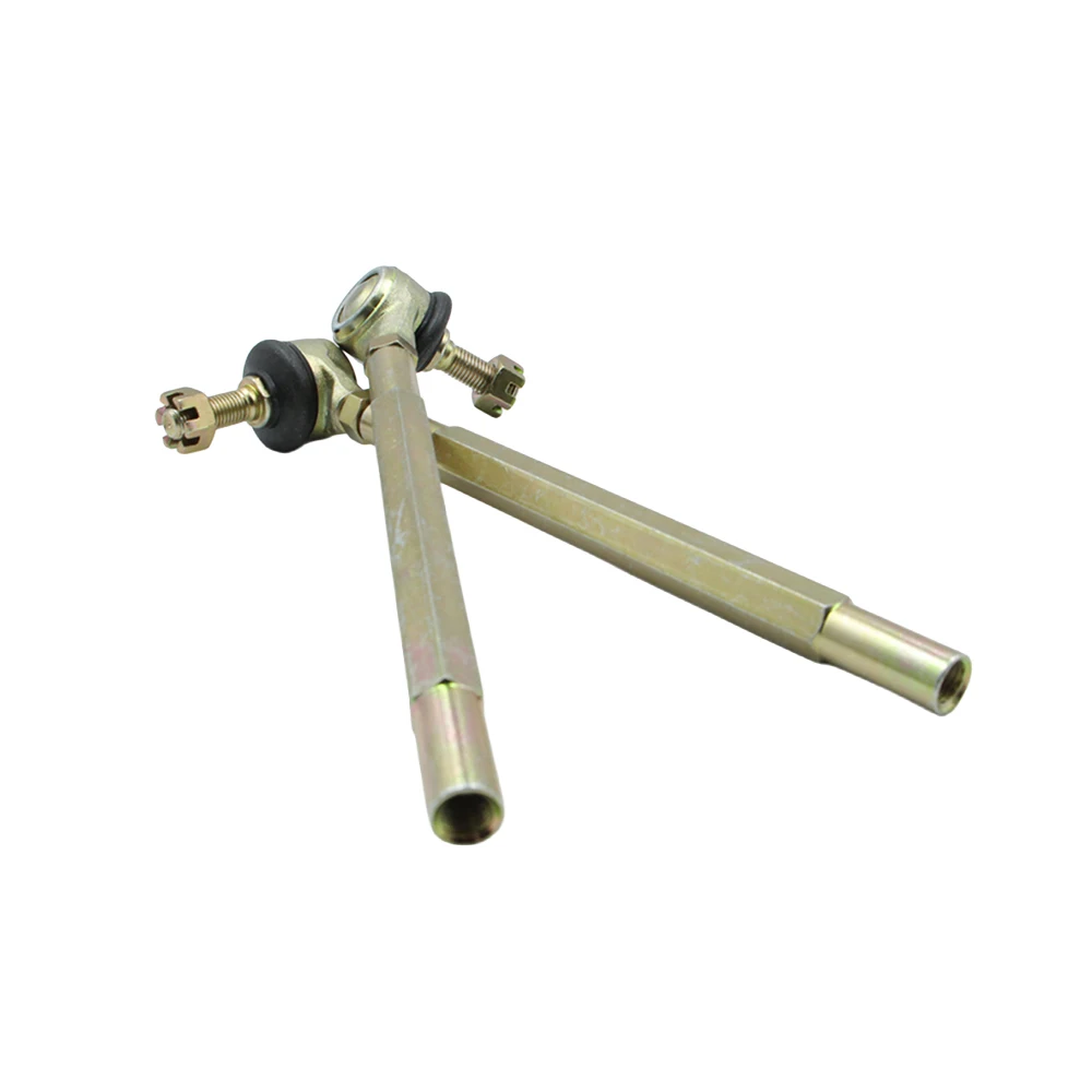 1 Pair M10 Left Hand Thread Steering Tie Rod 190mm For DIY ATV Go Golf Kart Buggy Quad Bike Gear Rack Parts