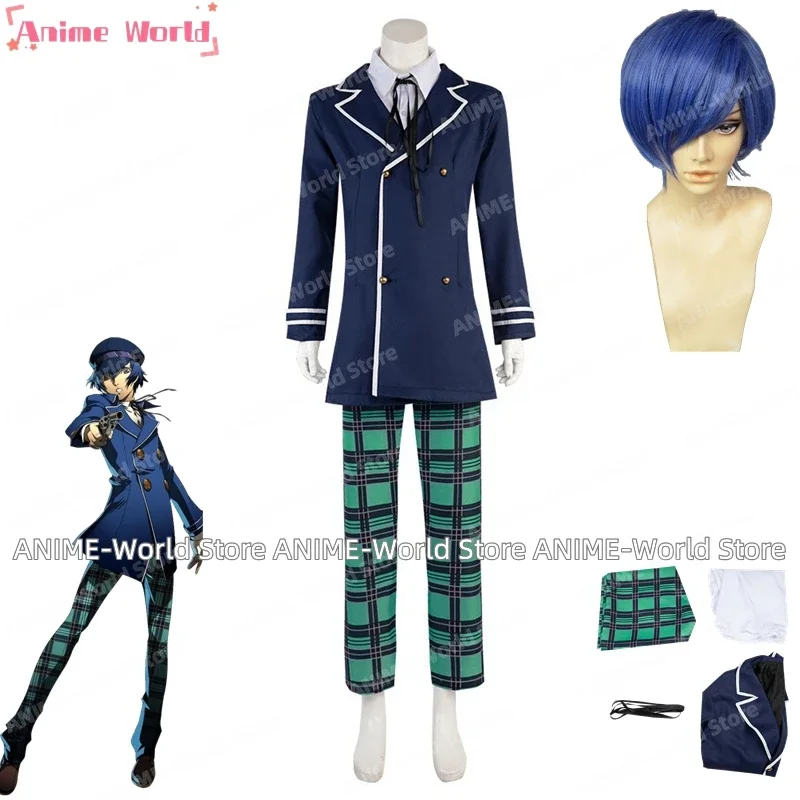 《Custom Size》Game Shirogane Naoto Cosplay Costume Wig Costume