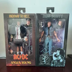 NECA Figure Highway To Hell Angus Young Bon Scott Real Clothes Action Figure Model Toys Collection Joint regalo mobile per bambini