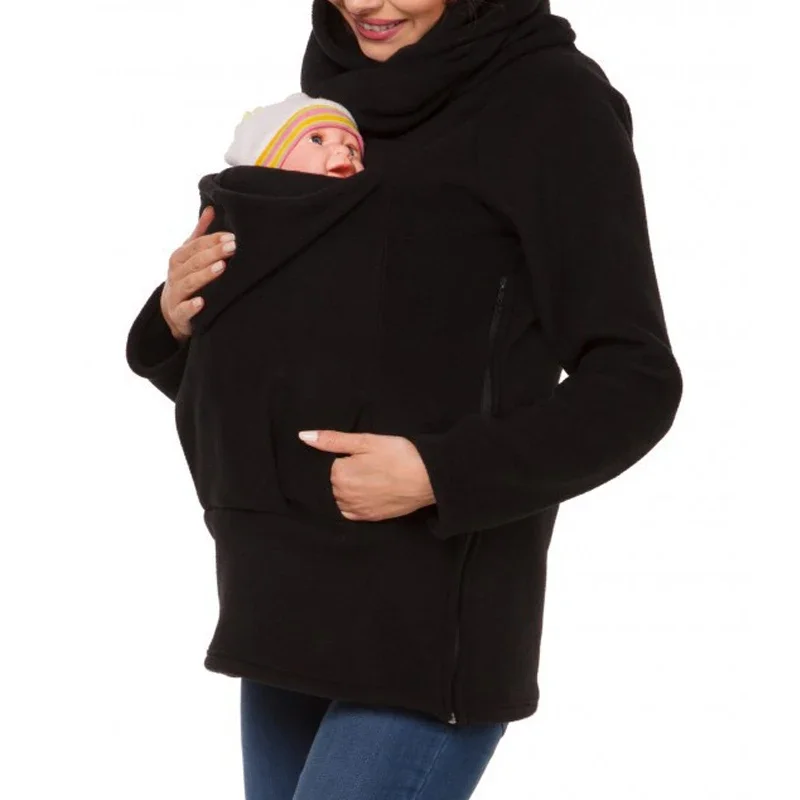 Autumn Winter Kangaroo Coat Maternity Clothing Plus Size Pregnancy Sweater Premama Baby Carrier for 0-12 Months Pregnant Hoodies