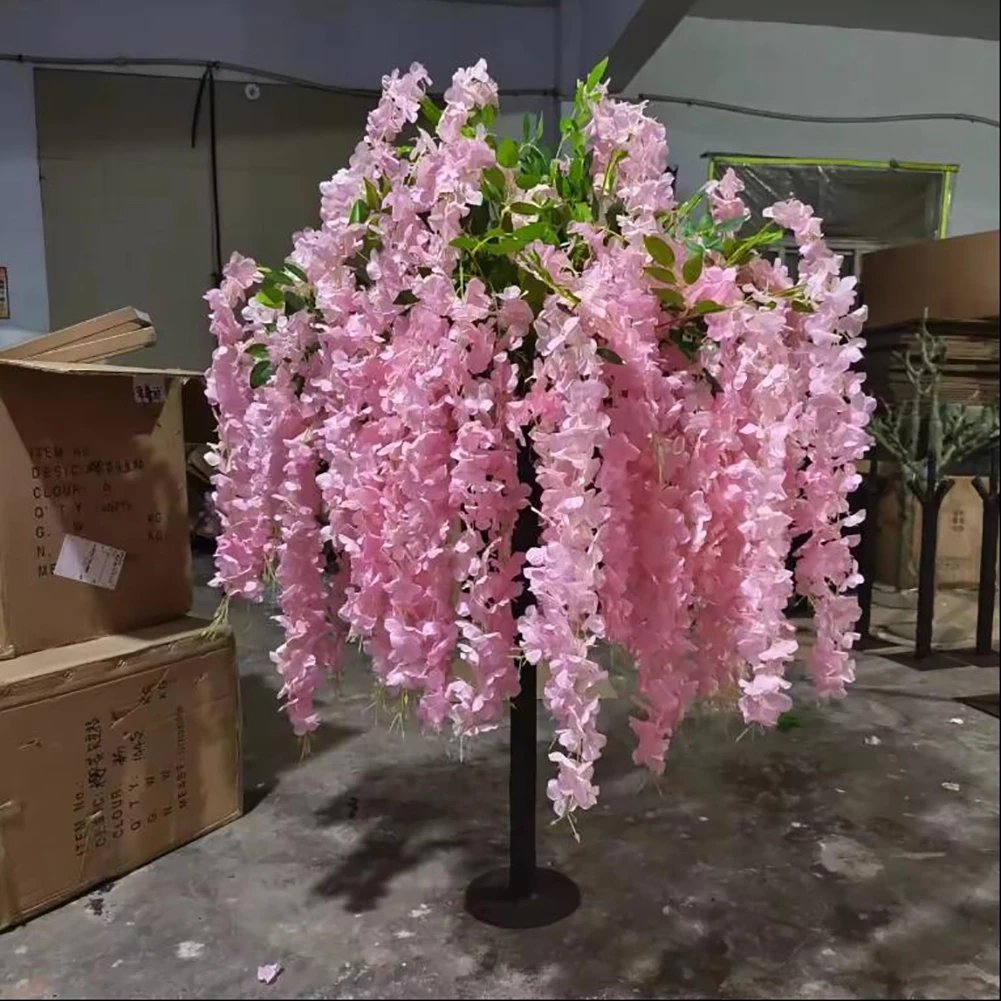 

5FT/150CM Artificial Wisteria Tree Artificial Cherry Blossom Trees Decorative Wedding Table Centerpiece