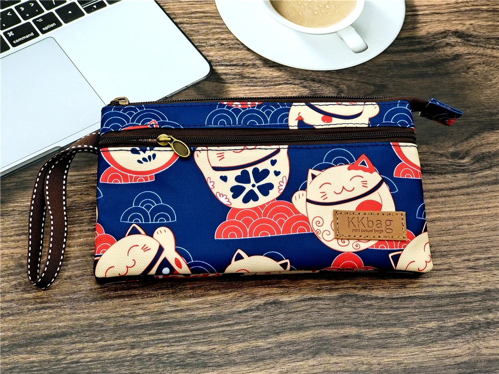 Polyester Wasserdichte Damen Münztasche Damen Organizer Brieftasche Weibliche Telefon Geldbörse Geldbeutel Clutch Handtasche Carteira für Mädchen – Detail 13