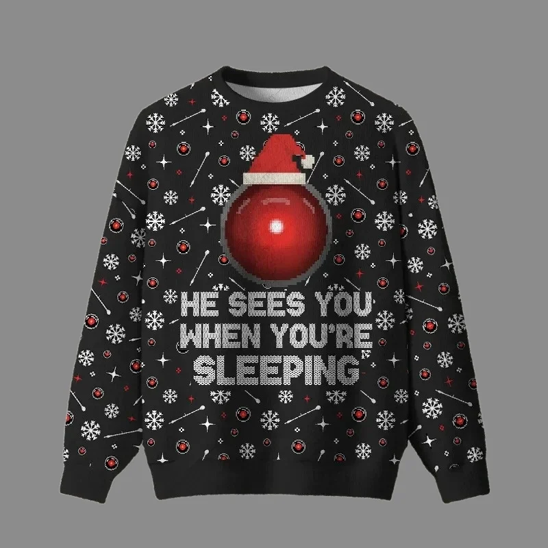 3D Print Gingerbread Man Graphic Sweatshirts Funny Santa Claus Ugly Christmas Sweater Unisex Xmas 2026 Pullover Casual Clothing