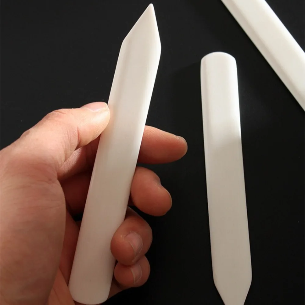 1PC Real Cow Bone Folding Creasing Paper Edge Bookbinding Stain Removing Scraper Leather Art,handicraft Enthusiasts' Tools