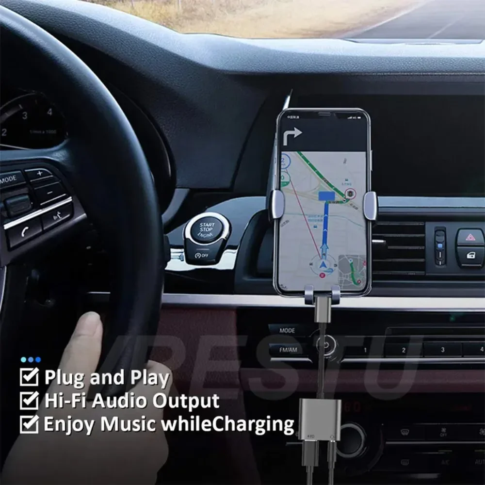 نوع C مقسم صوت 10 واط سماعة 3.5 مللي متر محولات الصوت لشاومي 8 9 سامسونج USB C إلى 3.5 مللي متر جاك سماعة شحن محول