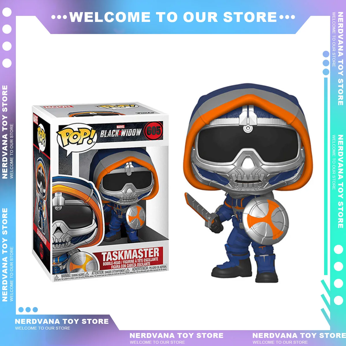 Funko Pop Marvel Figure Black Widow Taskmaster Venom Action Figure Collection Model Toys Kids Birthday Gifts