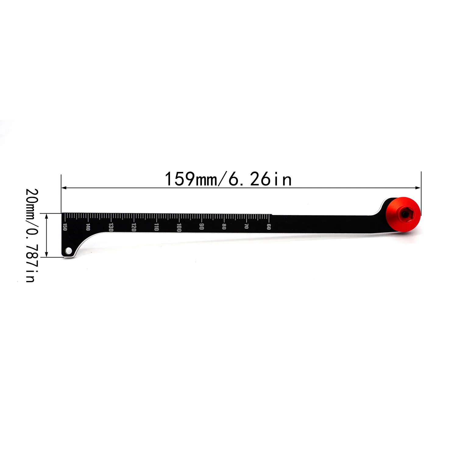 1/10 1/8 RC Off-road Car Parts Shock Absorber Travel Measuring Ruler Universal Tool For Arrma Traxxas Hpi Huanqi727 Axial Scx10