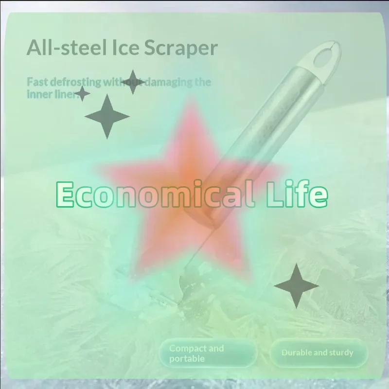 Stainless Steel Freezer Deicers Refrigerator Deicers Ice Scraper Defrost Cleaning Shovel Household Cleaning Gadget Removal Scoo