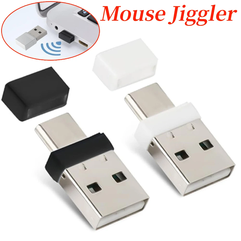 

USB Type C 2 в 1, автоматическая мышь без драйверов, предотвращает ноутбук, вход в спящий режим, мини-шейкер для мыши для планшетных ПК