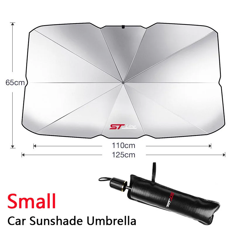 Car Sunshade Umbrella Car Front Window Sunshade Cover For Ford ST STLine Focus x 2 3 Kuga FIESTA MONDEO