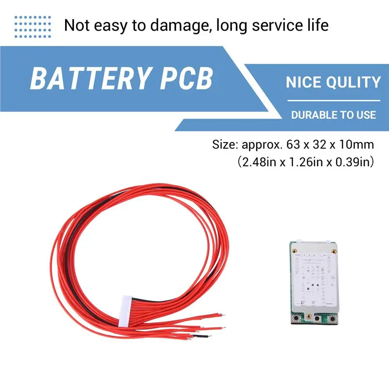 Efficient 10S 36V 37V 15A Li- Lipo Lithium Battery Bms Pcb Pcm Power Protection Board