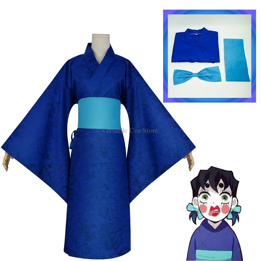 Season 2 Anime Demon Slayers Kimetsu No Yaiba Cosplay Costume Inosuke Hashibira Zenitsu Tanjirou Kimono Halloween Clothes