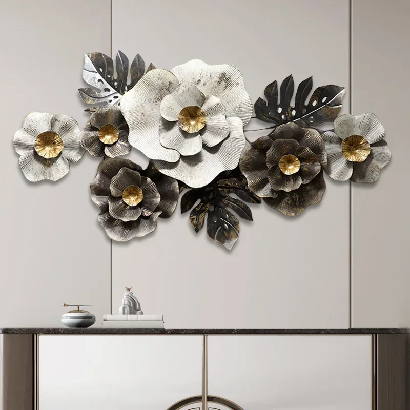 Nordic Home Wall Hangings Creative Iron Three-Dimensional Wall Decoration Living Room Background Wall Decoration wind chimes