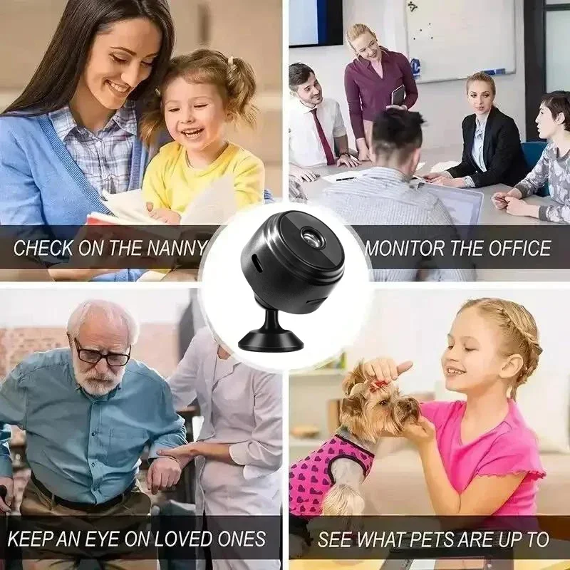 ​ ​ A9 شبكة WIFI لاسلكية HD 1080p كاميرا للرؤية الليلية بالأشعة تحت الحمراء للمنزل في الهواء الطلق مراقبة رياضية الأمن ​ ​
