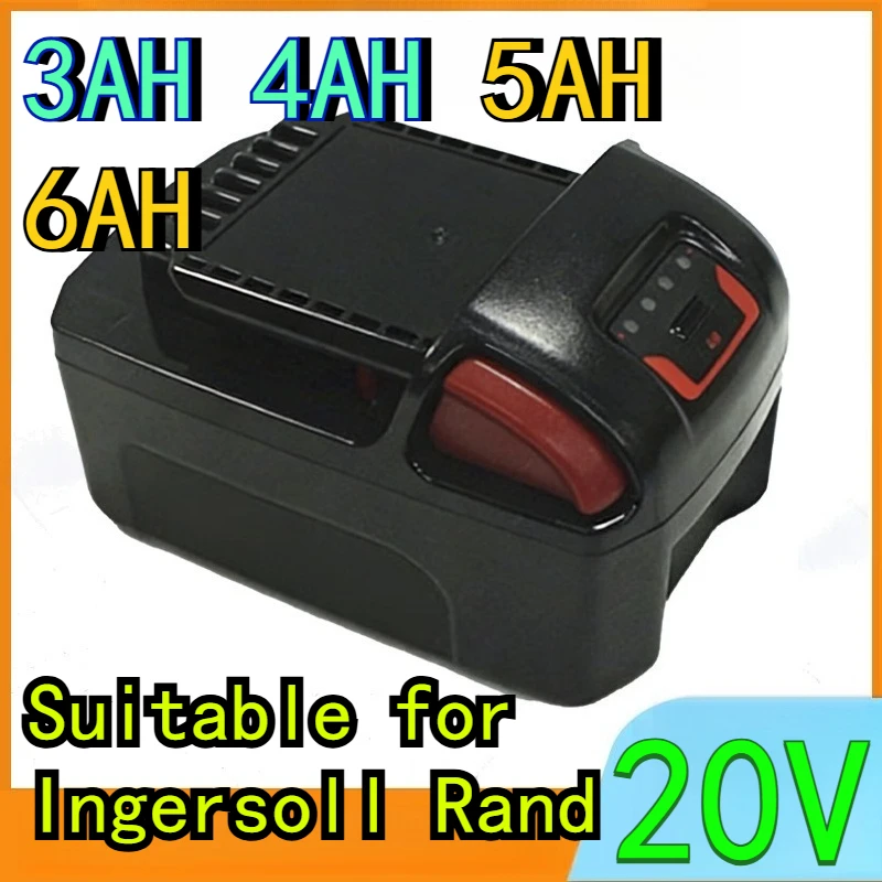 

6AH Is Suitable for Ingersoll Rand BL2022IQV20 20V Lithium Battery Power Tool Durable and Long-lasting Rechargeable Battery