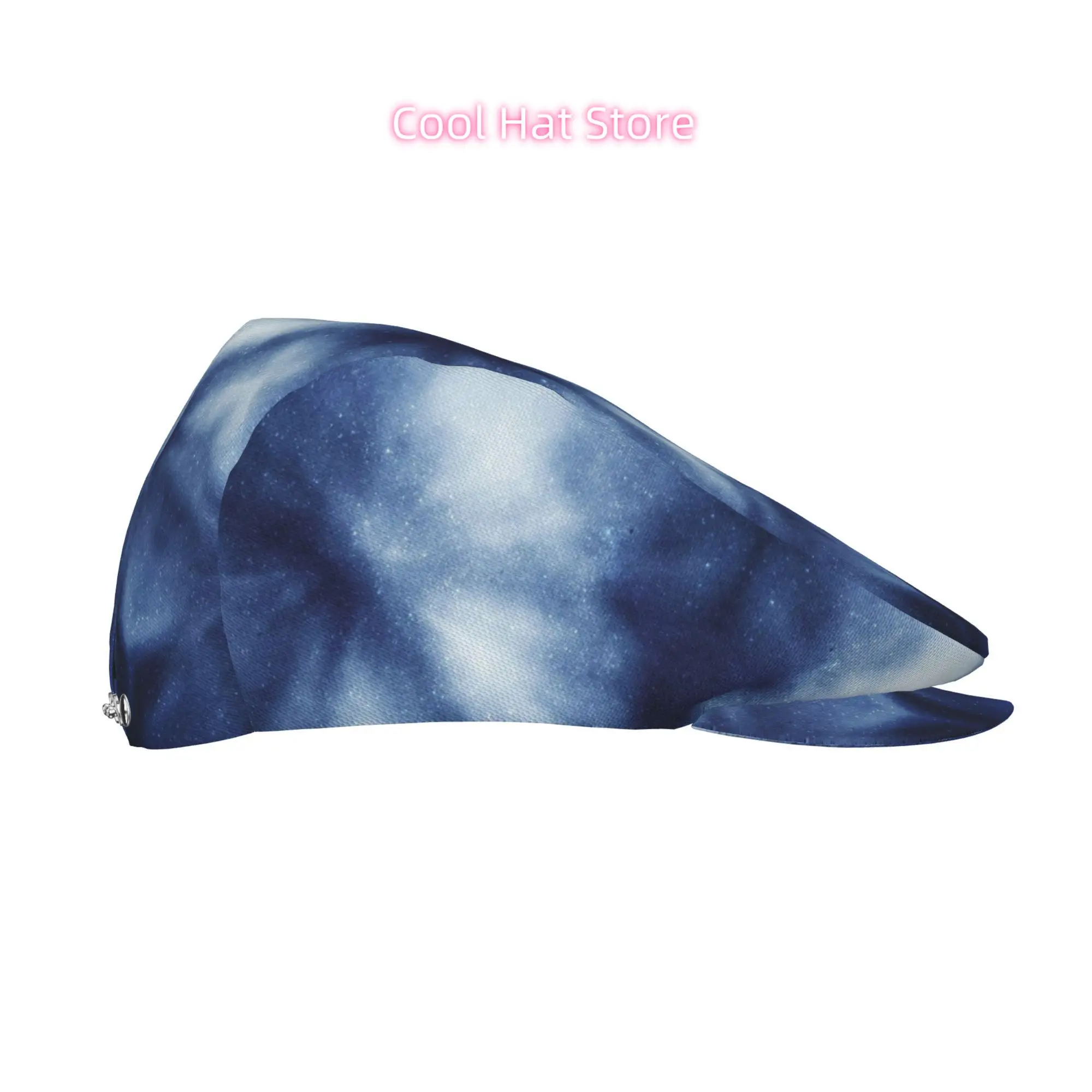 Cosmic Blue Nebula Men and Women Flat-top Cap, Adjustable Beret, Newsboy Cap, Ivy Caps, Taxi Driver Caps, Irish Capss