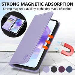 Wallet Skin friendly Strong Magnetic Card Slot Flip Leather Case For Samsung Galaxy A05s A07 A15 A16 A17 A35 A36 A37 A55 A56 A57
