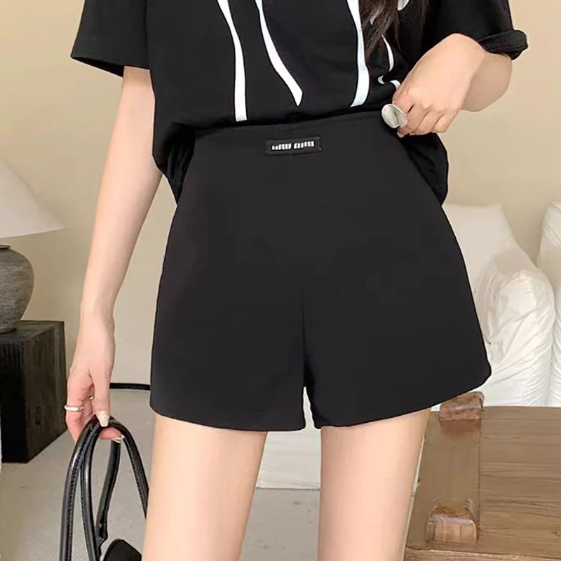 HELIAR Women Casual High Waist A-line Shorts Zipper Office Chic Shorts Yoga Sexy Slim Shorts Sports Trousers for Women Summer