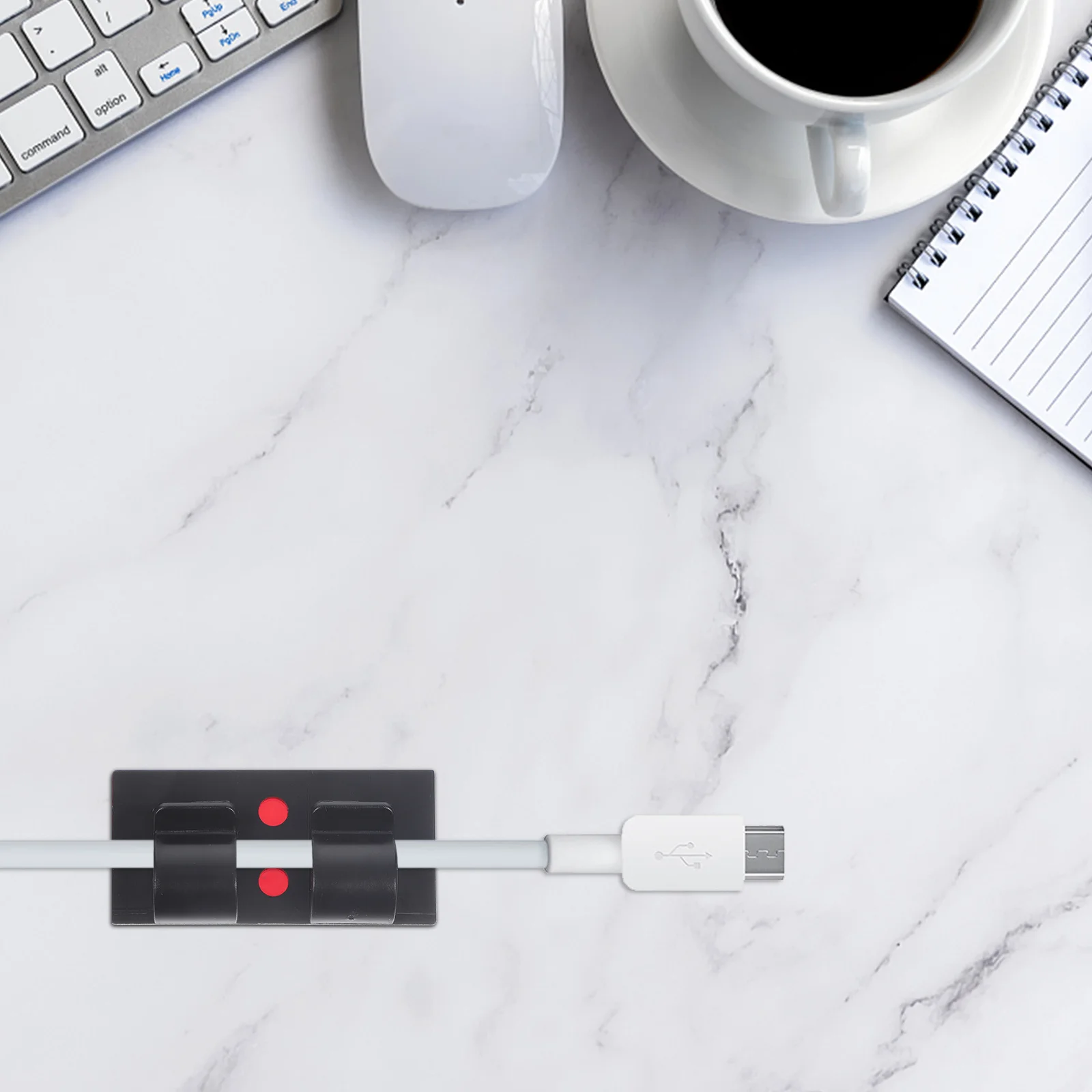 

25Pcs Adhesive Wire Clips Cable Organizer Holders for Office Home Kitchen Cord Management Wire Clips for Electric Wires