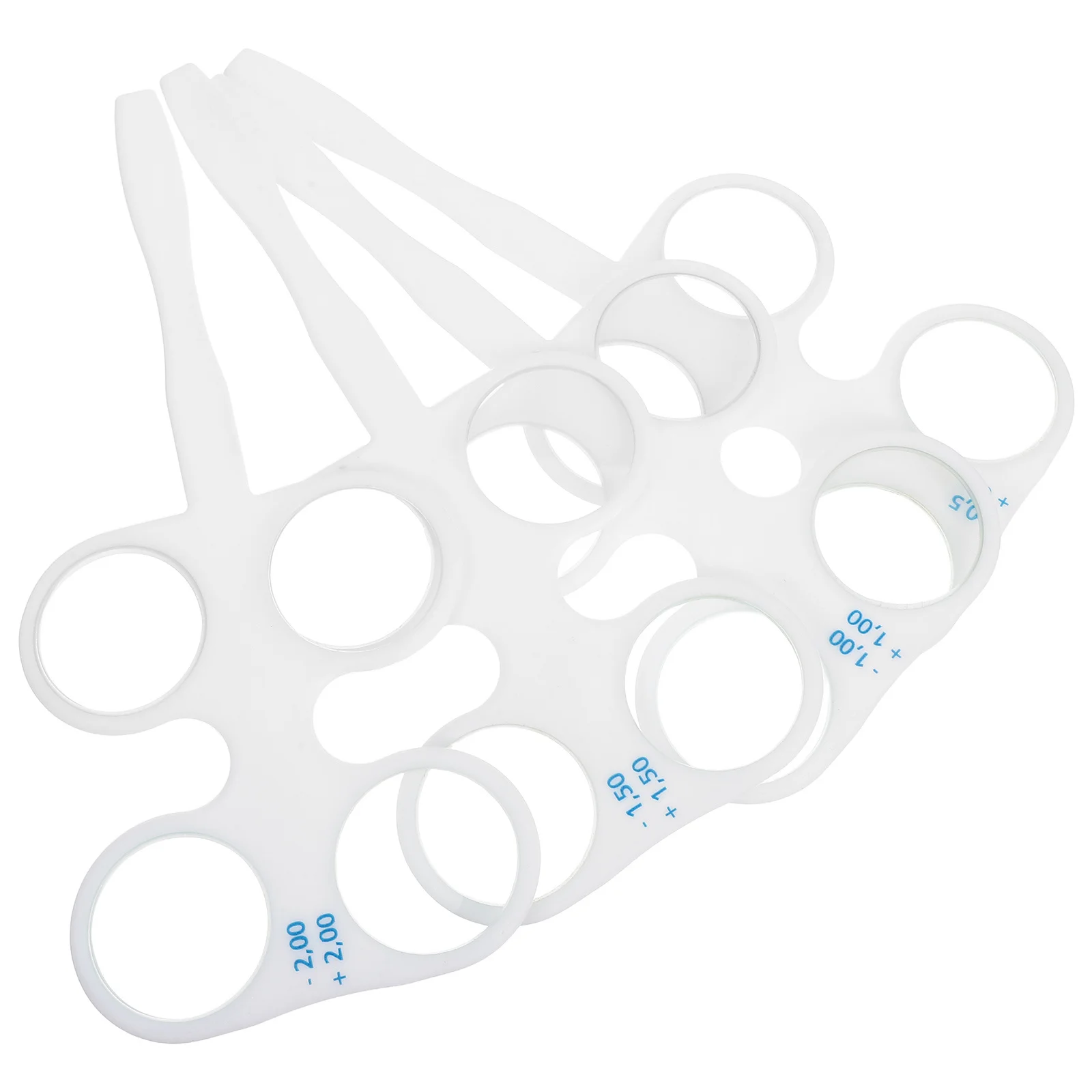 4-個の光学フリッパー-50-100-150-200-度視力トレーニングツール目の運動装置弱視矯正光学レンズセット