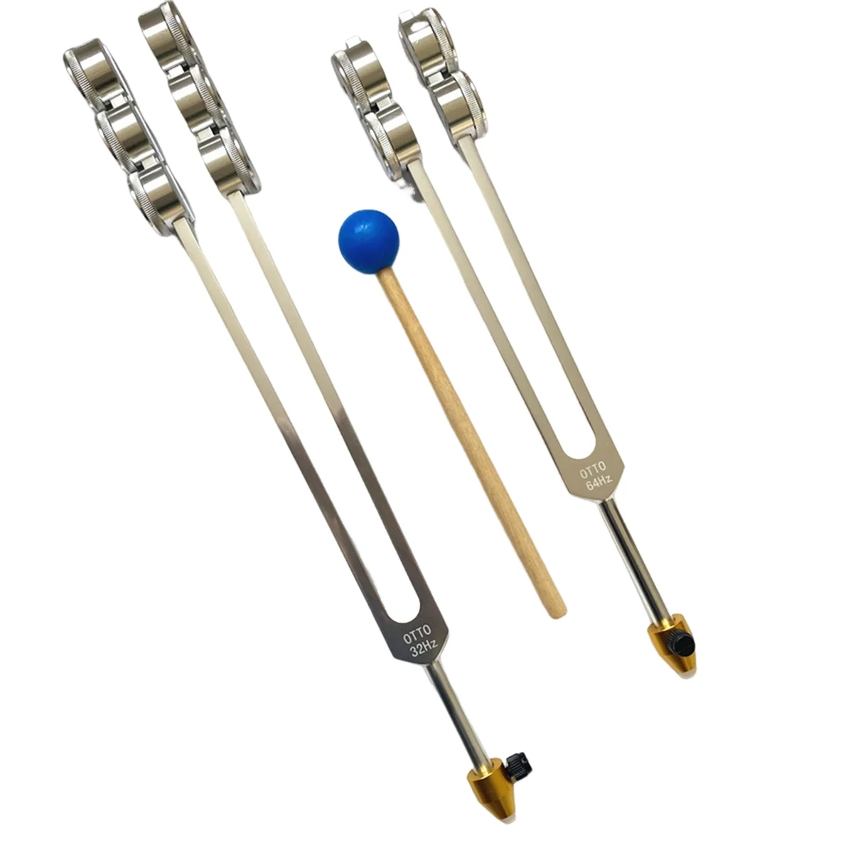

BAAE 64HZ Aluminum Tuning Fork Tool with Hammer Healing Sound Vibration Diagnostic Therapy Health Care Tool