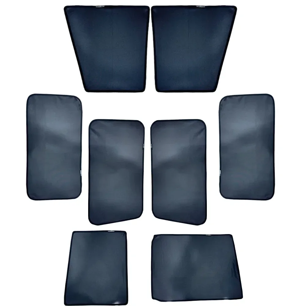 8pcs Magnetic Window Sun Shade UV Protection for   Land Cruiser 78 J78 LC78 Accessories