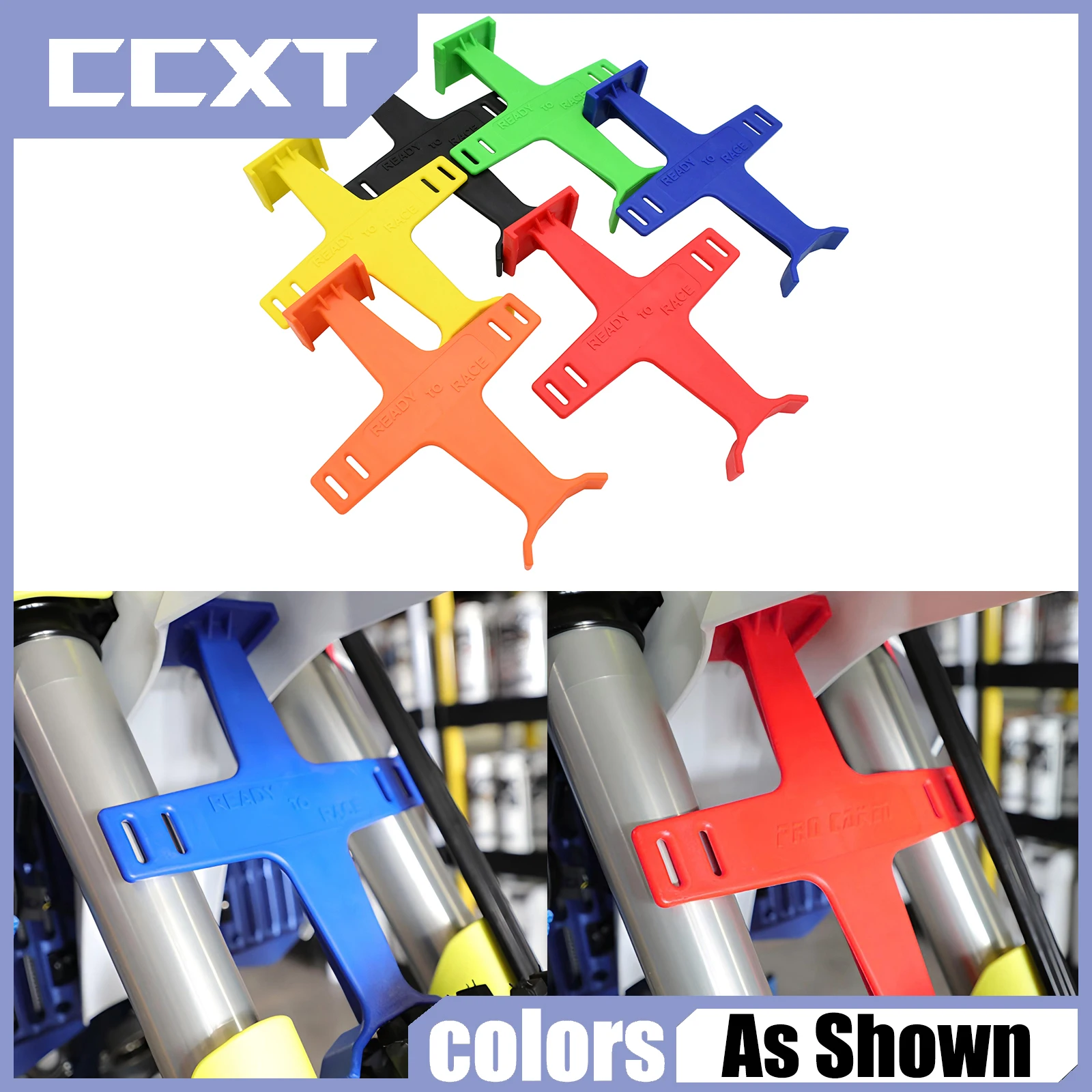 Motorcycle Plastic Fork Support Brace Guard Protect For Honda Yamaha Kawasaki Suzuki KTM YZ250F YZ450F YZ250X WR250F WR450F Part