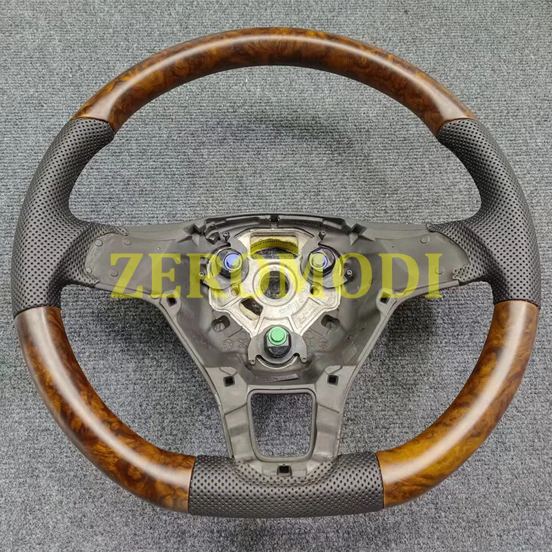 Wood Steering Wheel Suitable For Golf 7 7.5 GTI MK7,No Optional Shift Paddles, Sporty Style, Car Accessories