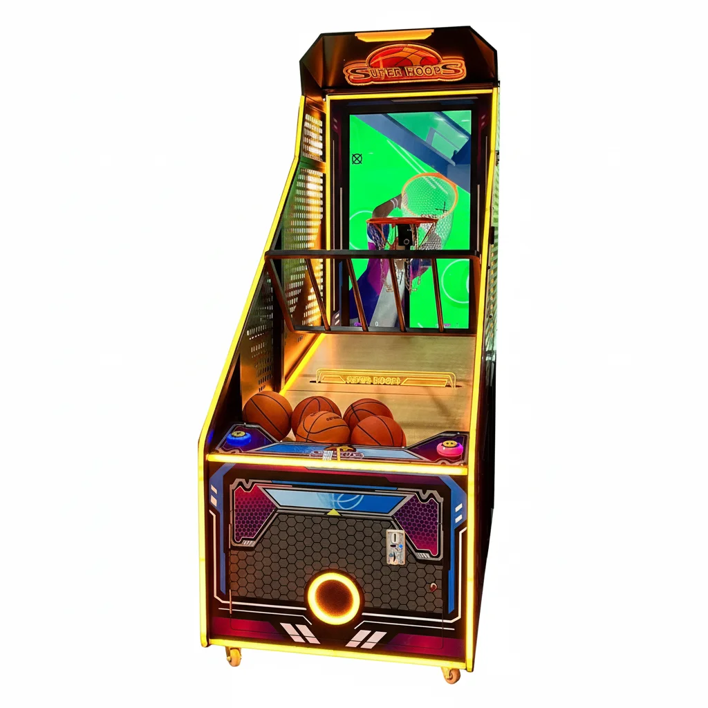 Commercial Indoor Coin Operated Electronic Basketball & Boxing Arcade Machine Competition Interactive Game Excluding Freight