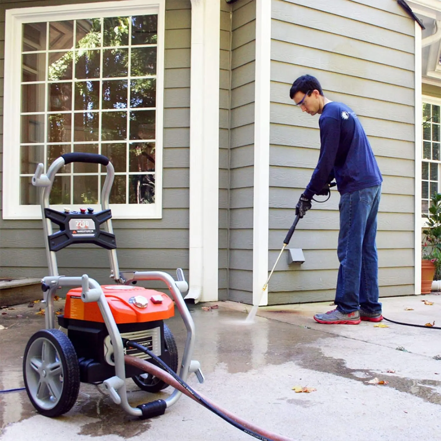 Force Electric Pressure Washer -2500 PSI 1.3 , Digital Pressure Controller,  and Bonus Turbo Nozzle