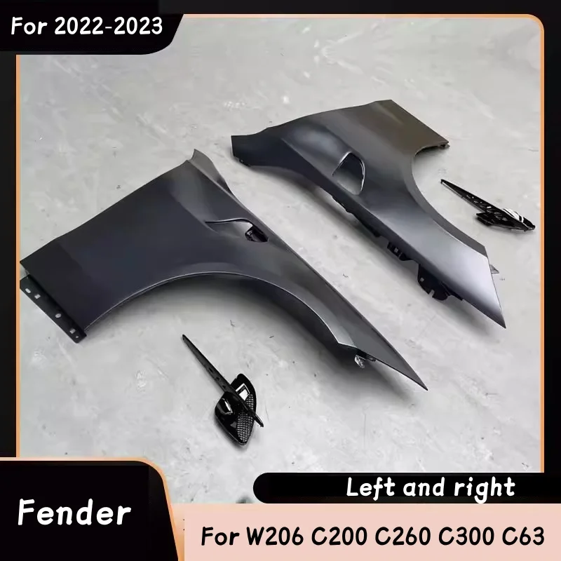 

Car Front Fender Assembly for Mercedes-Benz C-class W206 C200 C260 C300 C63 22-23 modified GT Style Side Fender Mudguard