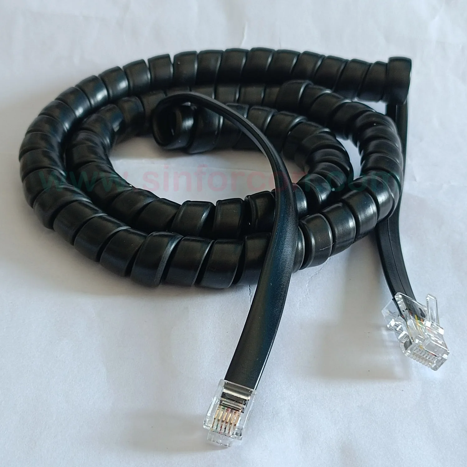 3mtr RJ45 - RJ12 8P to 6P Spiral Cable for Sky-watcher Flextube Mount to Hand Control Cable Coiled Cable