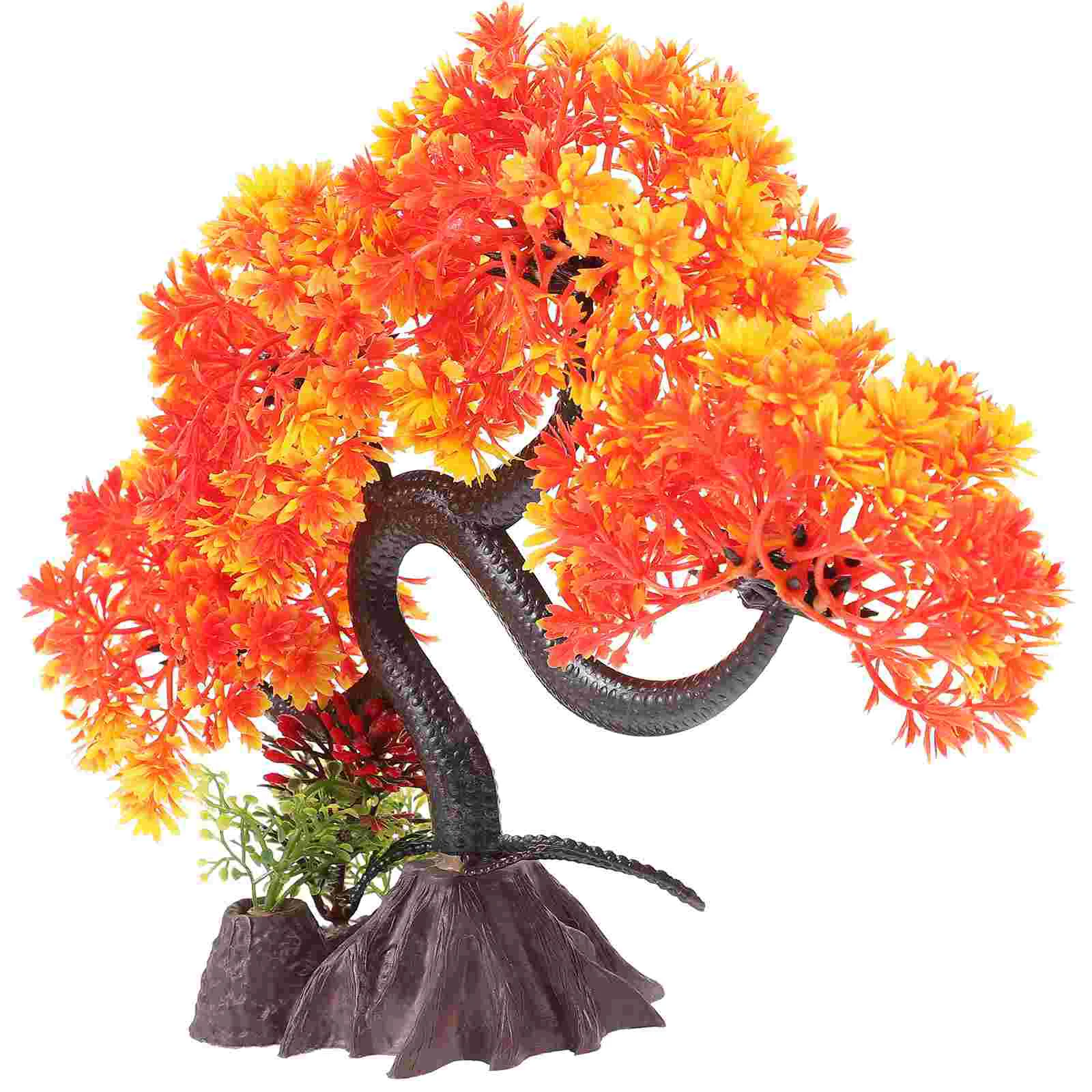 

Simulated Big Tree Fish Tank Aquarium Landscape Prop Plastic Model Decor Accessories Accessory Decors