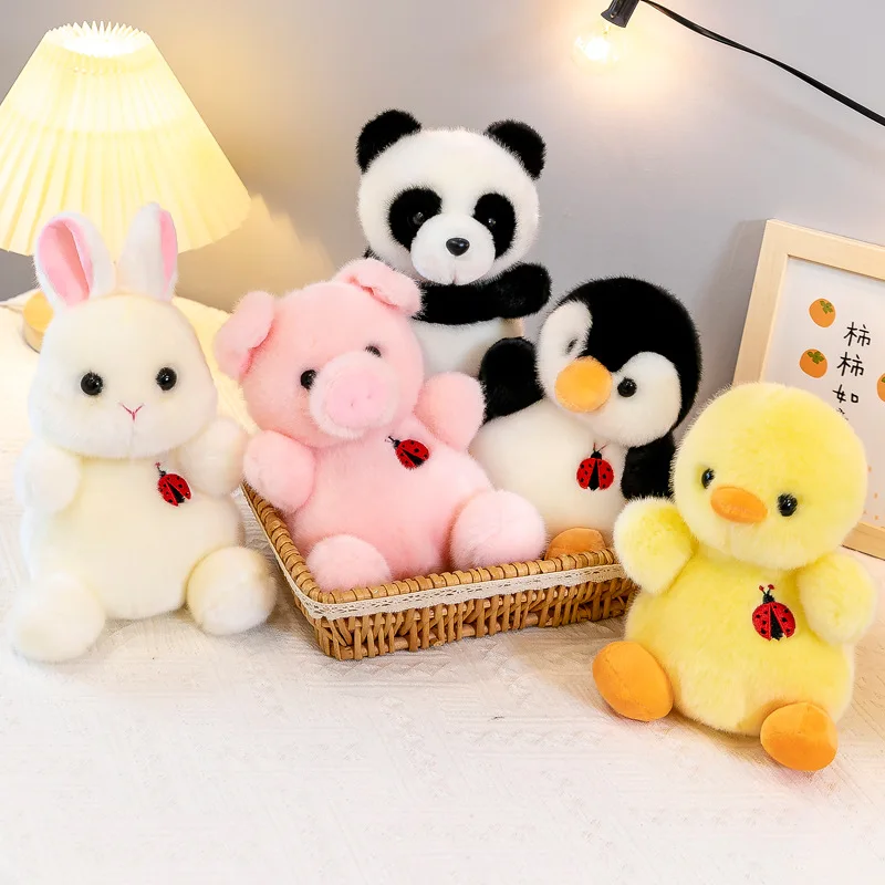 20 ซม.Panda Bunny เป็ดตุ๊กตาของเล่น Kawaii ตุ๊กตา Penguin Husky สุนัขหมูกระต่ายตุ๊กตาสัตว์ของเล่นเด็กหญิงคริสต์มาสของขวัญ