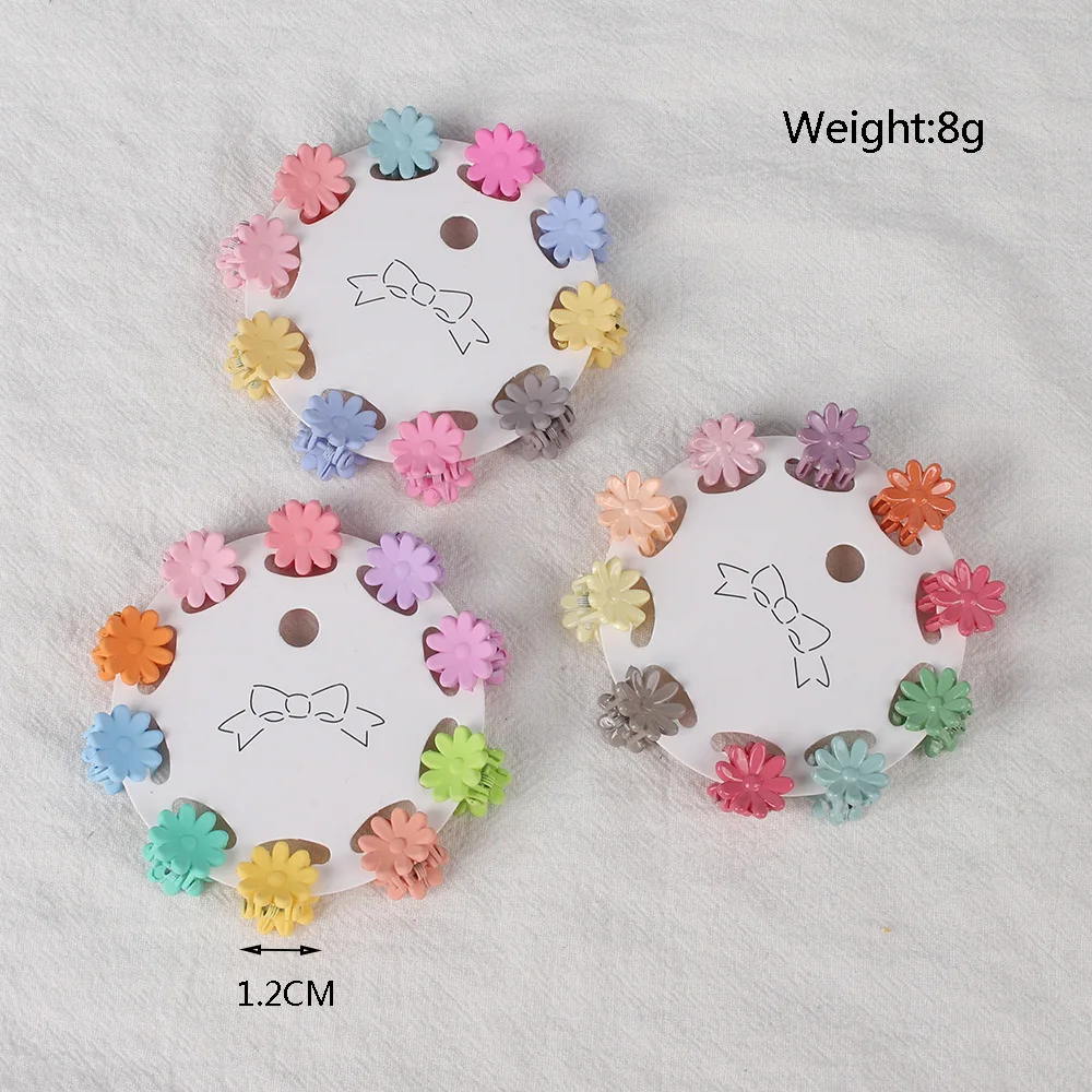 10PCS Candy Flower Star Small Crab Hair Claw Clips Girls Children Cute Mini Mickey Crown Hairpins Kids Hair Accessories Set Gift