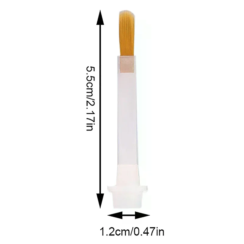 5/10/20Pcs Disposable Nail Polish Brush For 15ml Nail Polish Bottle Replacement Brush Brown Hair Nail Art Brush Applicators