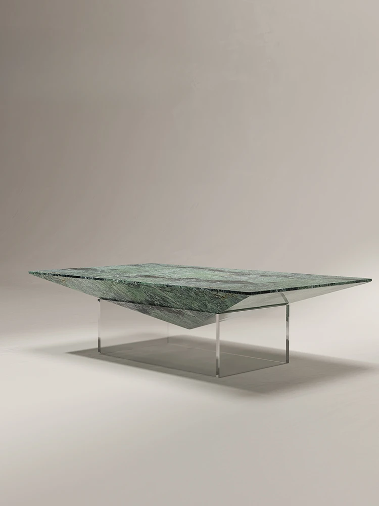 

Italian marble suspended tea acrylic modern simple long coffee table