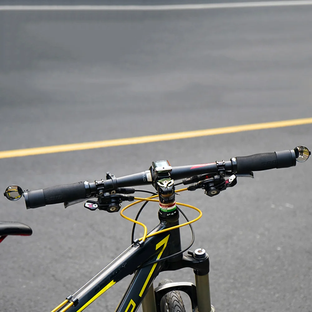 Bike Bar End Mirror 360 Rotation Adjustable Safe Cycling Rearview Mirror Bar End Bicycle Mirrors for MTB Road Bike Accessories